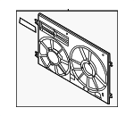 1K0121205AJ - Cooling System: Shroud for Audi: A3, A3 Quattro, TT, TT Quattro, TT RS Quattro, TTS Quattro Image