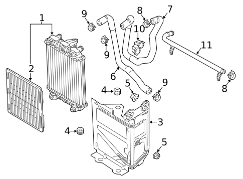 Radiator & Components for 2019 Audi A3 Quattro #1