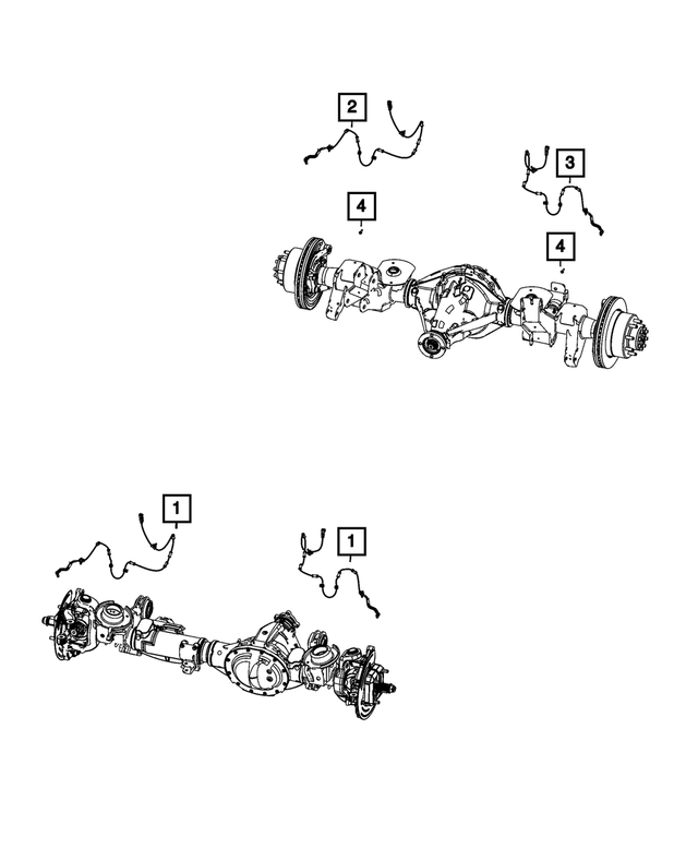 68457713AB - Electrical: Wheel Speed Sensor, Left for Mopar Image