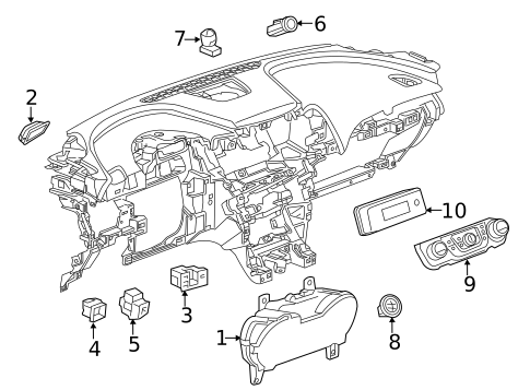 Instruments & Gauges for 2015 Chevrolet Impala #1