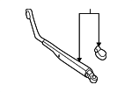 8524120120 - Body: Wiper Arm for Toyota: Celica Image