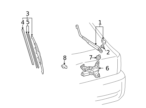 Wiper Components for 2005 Toyota Celica #0