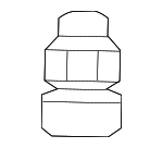 6512460AA - Body: Bumper Face Bar Nut for Mopar Image