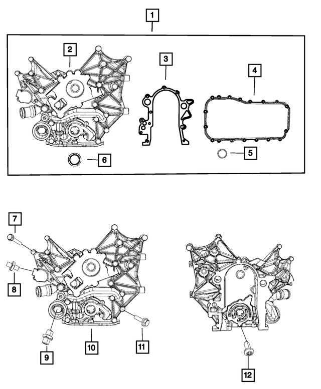 « 6101330 – 3.8L Gas; Engine : Tête Hexagonale Boulon Et Rondelle, Montage pour Mopar Image »