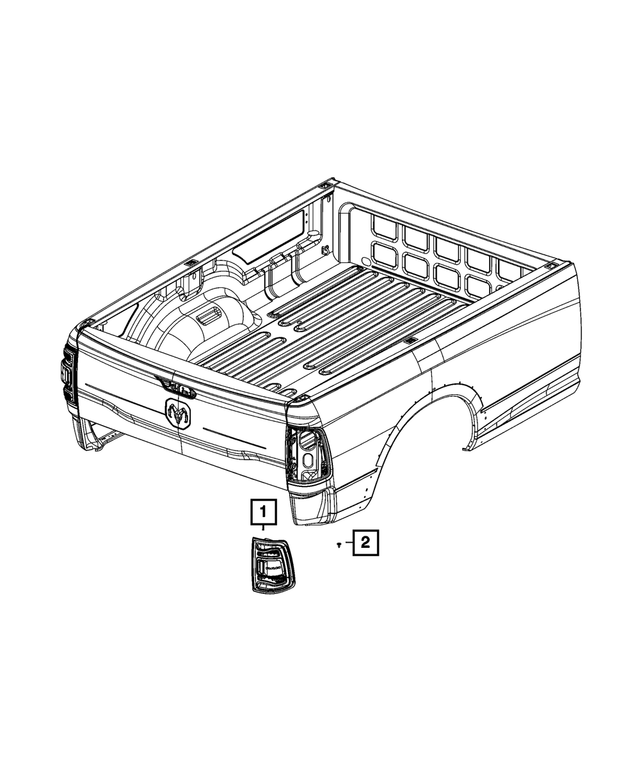 68707111AA - Electrical: Tail Lamp, Left for Mopar Image