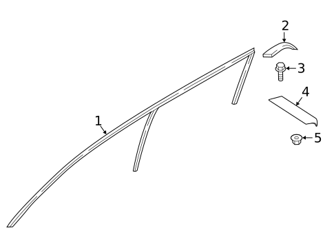 Exterior Trim - Cab for 2018 Nissan TITAN XD #1