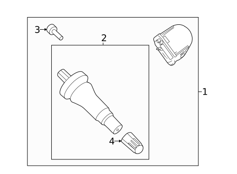 Tire Pressure Monitor Components for 2018 Lincoln Navigator #0