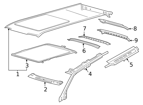 Roof & Components for 2023 Ford Expedition #1
