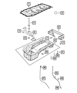 68488842AB - Engine: Engine Oil Indicator Tube for Mopar Image