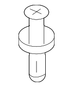 EA0150037 - Body: Grille Assembly Rivet for Mazda: 2, 3, 5, 6, CX-3, CX-30, CX-5, CX-7, CX-9, MX-3, MX-30 EV, MX-5 Miata, RX-8 Image