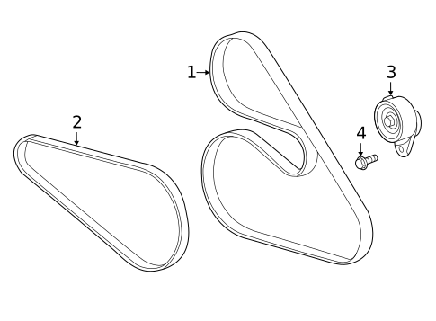 Belts & Pulleys for 2025 Cadillac CT5 #0