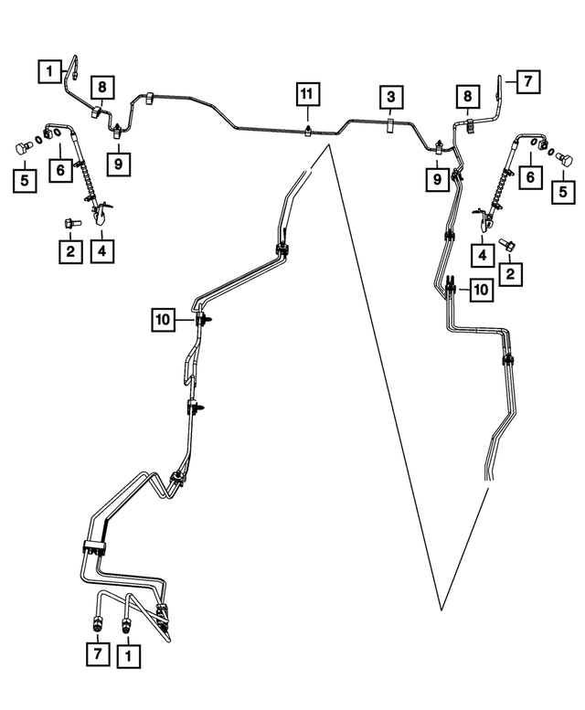 4721833AA - Brakes: Brake Tube Clip for Mopar Image