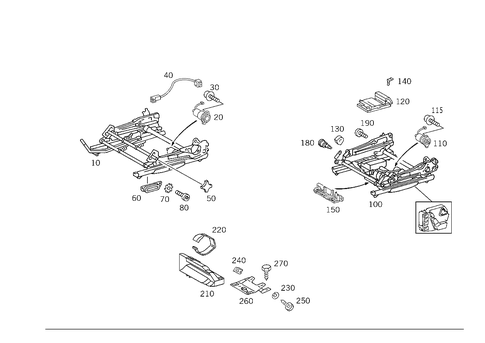 Seat Adjuster for 1999 Mercedes-Benz E430 #1