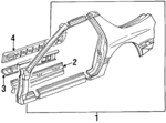 FCY170200B - Body: Uniside Assembly for Mazda: RX-7 Image