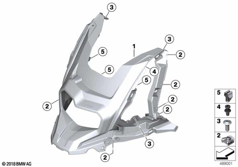 Motorcycle Trim Section, Windshield for 2019 BMW-Motorrad C 400 X #10