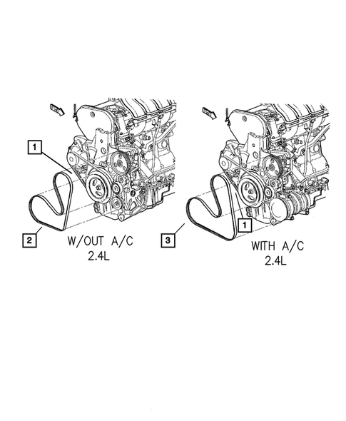 Drive Belts for 2005 Chrysler PT Cruiser #0