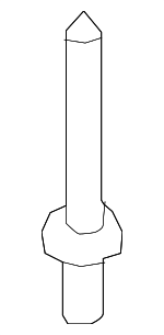 1416003133 - Body: Bumper Cover Rivet for Hyundai Image