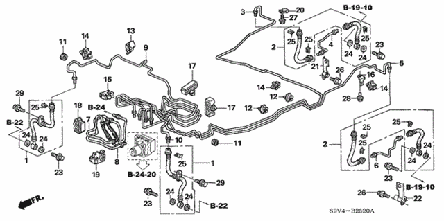 Brake Lines (VSA) (1) for 2005 Honda Pilot #0