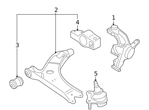 Suspension Components for 2009 Volkswagen Eos #1