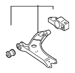 1K0407152AC - Suspension: Lower Control Arm for Volkswagen: Eos, Golf, Golf R, GTI, Jetta, R32 Image