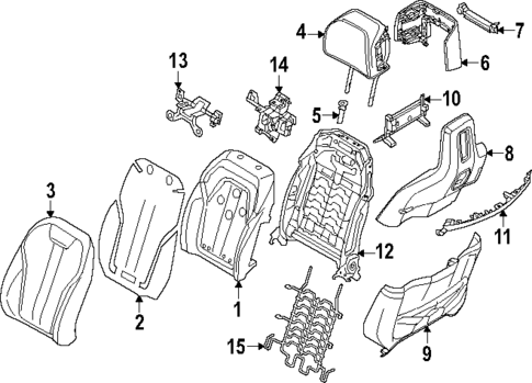 Driver Seat Components for 2024 BMW i7 #1