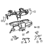 YF48XDVAA - Electrical: Instrument Panel End Cap, Right for Jeep: Compass, Patriot Image