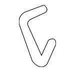 497250W001 - Steering: Lower Return Hose for Nissan: Pathfinder Image