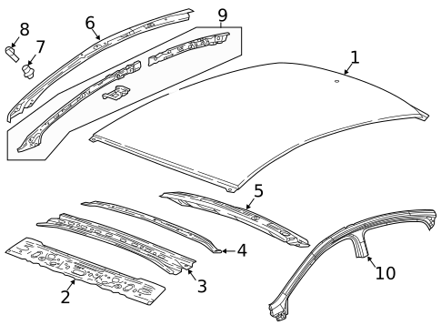 Roof & Components for 2019 Buick Regal Sportback #0