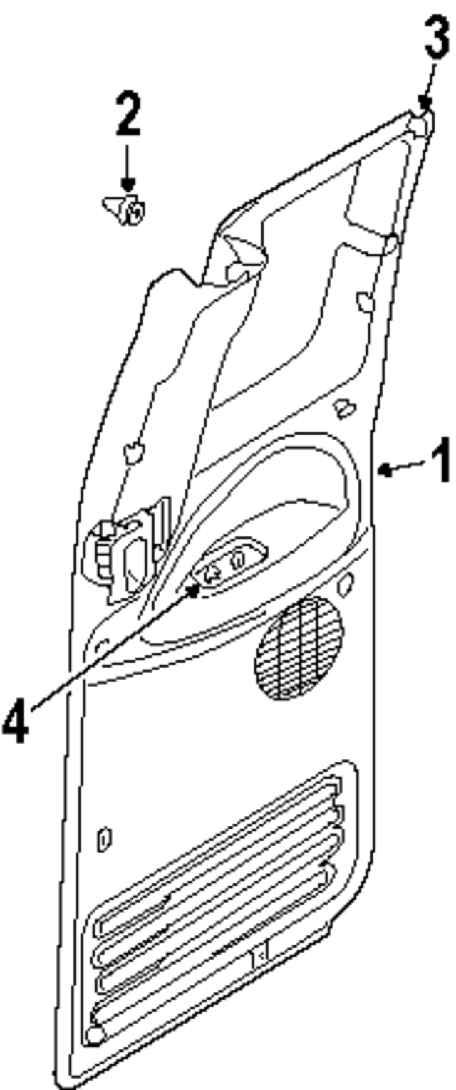 55214846 - Body: Body A-Pillar Trim Panel Clip for Mopar Image