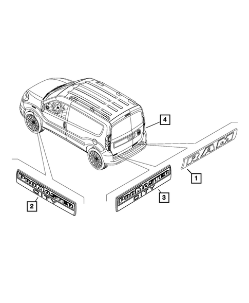 Nameplates for 2022 Ram ProMaster City #0