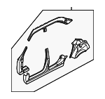 41007004822 - Body: Uniside Assembly for BMW: 740iL, 750iL Image