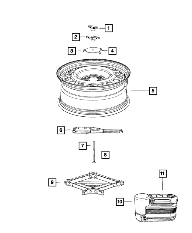 6509327AA - Wheels: Wing Nut for Mopar Image image