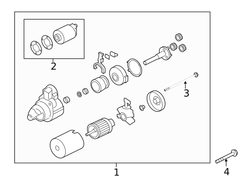 Starter for 2014 Mitsubishi Outlander #1