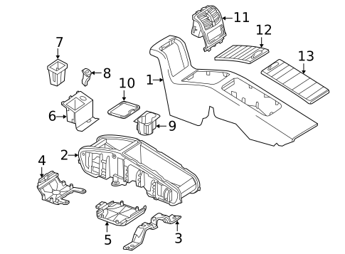 Rear Console for 2019 Mercedes-Benz Sprinter 4500 #0