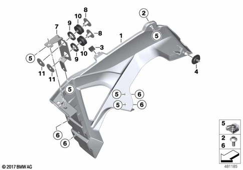 Motorcycle Trim Section, Windshield for 2025 BMW-Motorrad G 310 GS #0