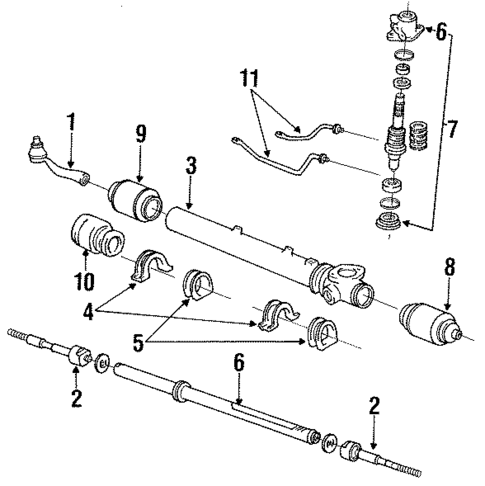 Steering Gear & Linkage for 1994 Toyota Previa #1