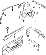 94039GA410LR - Body: Door Trim Panel for Subaru: XT Image