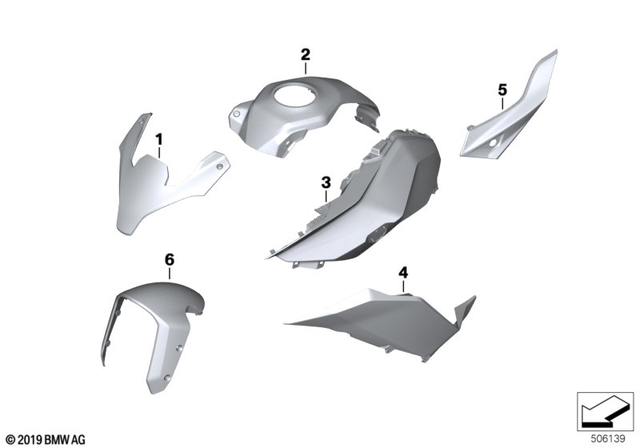 46619444477 - : Front Wheel Fender for BMW-Motorrad Image