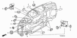 82871671000 - Interior/Bumper: GROMMET, DRAIN HOLE (25MM) for Acura Image