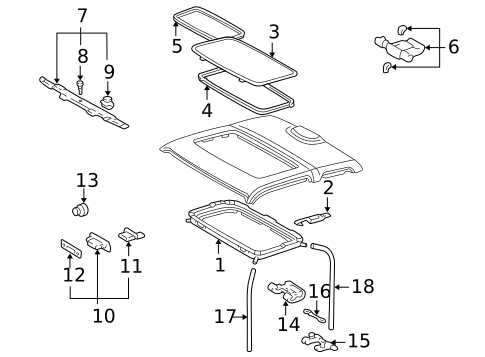 Sunroof for 2002 Toyota Tacoma #1