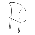 88940263 - Body: Headrest Pad for GM Image