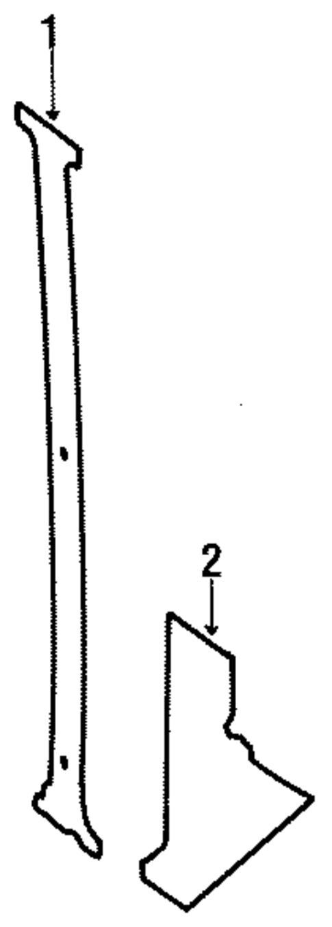 Interior Trim - Pillars for 1985 Jeep Grand Wagoneer #0