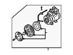 97701FD000RU - HVAC: Compressor Assembly for Kia: Rio Image