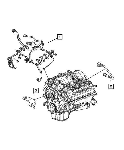 Wiring-Powertrain for 2008 Dodge Challenger #0