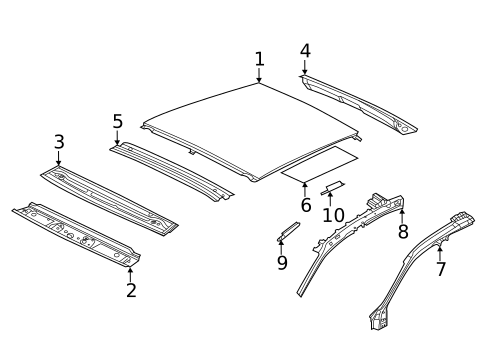 Roof & Components for 2025 Volkswagen Jetta #0