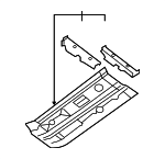 G43203SGMA - Body: Front Floor Pan for Nissan Image