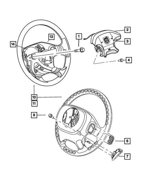 Steering Wheel for 2007 Dodge Ram 2500 #0