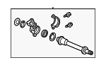 44500S87A00 - Suspension: Intermediate Shaft for Honda: Accord Image