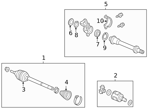 Drive Axles for 1998 Honda Accord #1