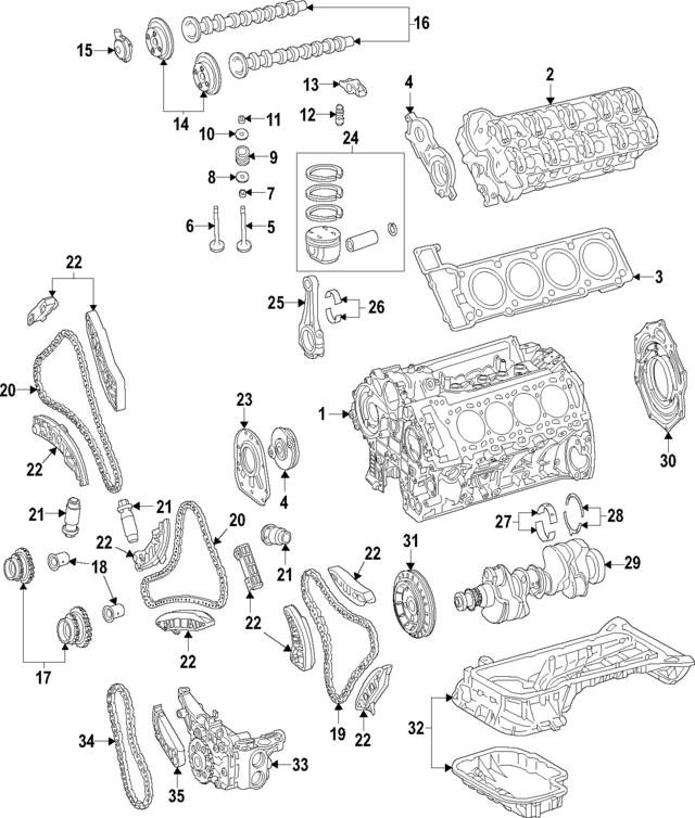 1770506700 - Engine: Engine Camshaft for Mercedes-Benz Image